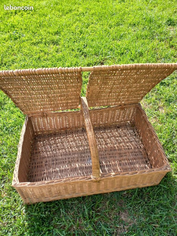 Ancien panier en osier (image 2)