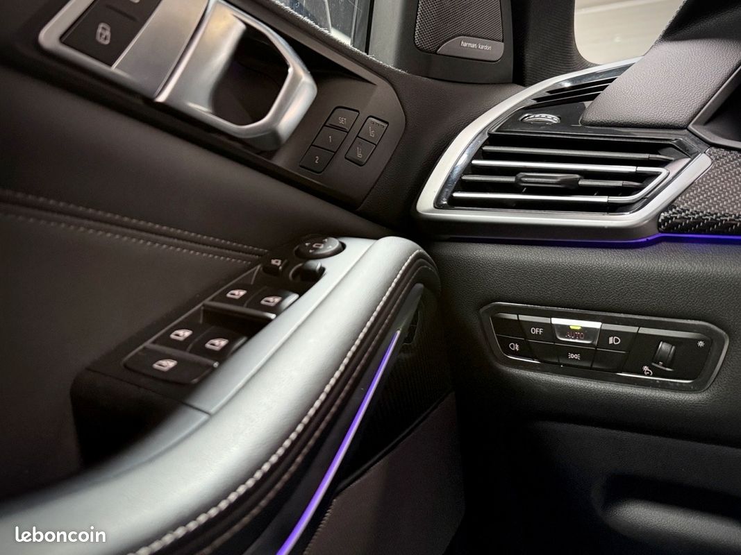 BMW X5 G05 45e xDrive 394 M Sport BVA8 Tanzanite Blue Harman Kardon Sièges M Sky Lounge Garantie 12 mois (image 15)
