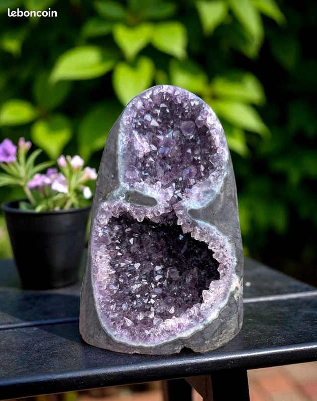 Géode améthyste Perou AA sur socle - Géodes & Druses, Minéraux - Bijoux