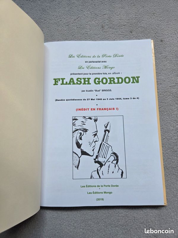 Lot FLASH GORDON Austin BRIGGS Editions La Porte Dorée et Mongo version intégrale L'âge d'or 1940 1944 tomes 1 2 3 4 rare voire introuvable (image 13)