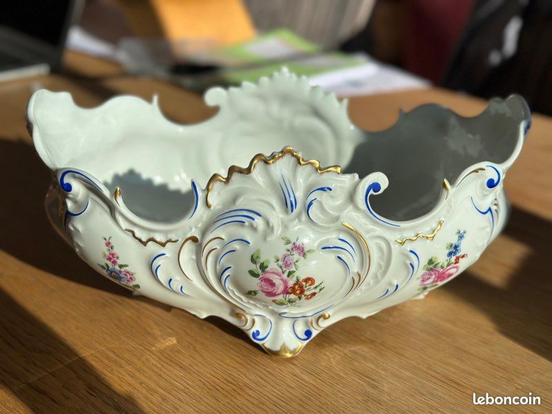 Grande jardinière en porcelaine style Louis XV (image 2)