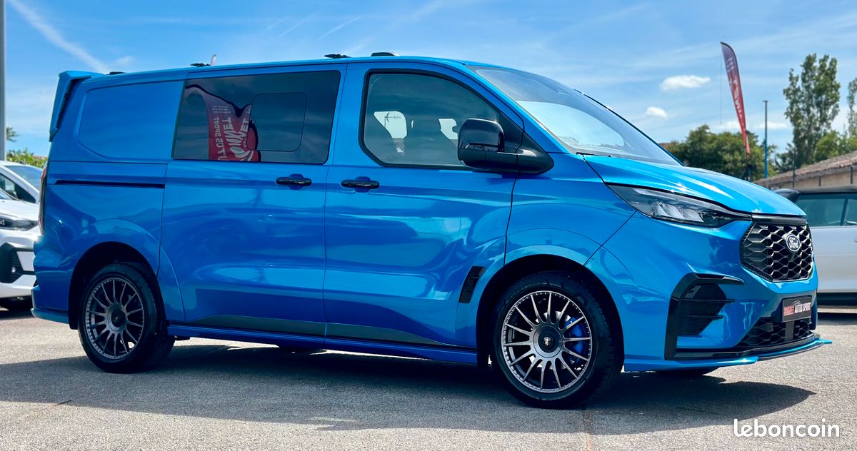 Ford Transit Custom MS-RT 2,0 ECOBLUE 170CV BVA L1 H1 CABINE APPROFONDIE GPS CARPLAY + CAMERA + ATTELAGE + DOUBLES PORTES (image 3)