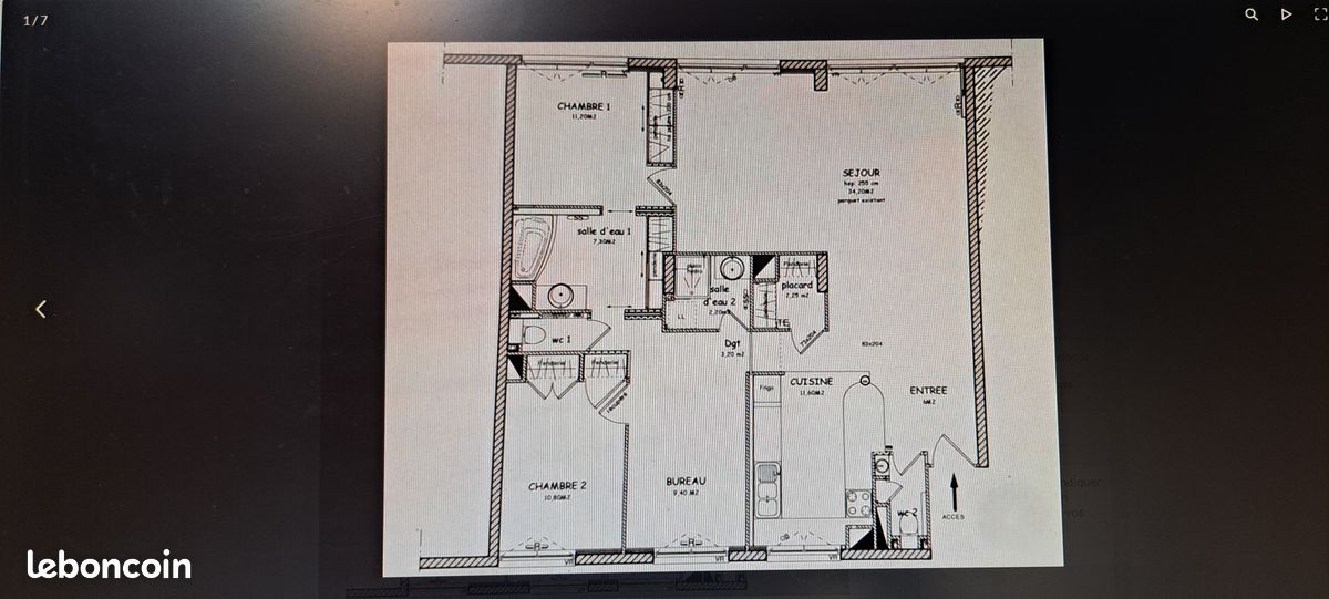 Appartement 4 pièces 100 m² · à Clermont-Ferrand · 100 m² · 1 170 €/mois
