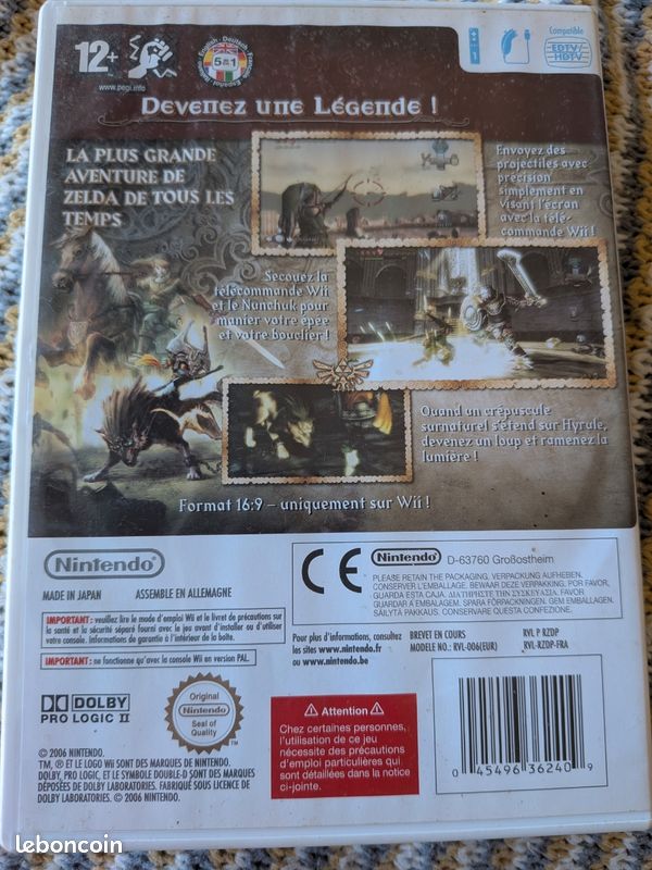 Zelda Wii, Twilight princess, fr complet (image 2)
