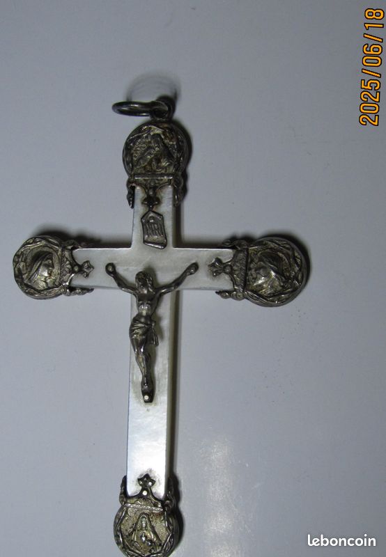 Ras De Cou (collier) En Argent Avec Pendentif Crabe Poinçonné - Occasion - Bijou Vintage