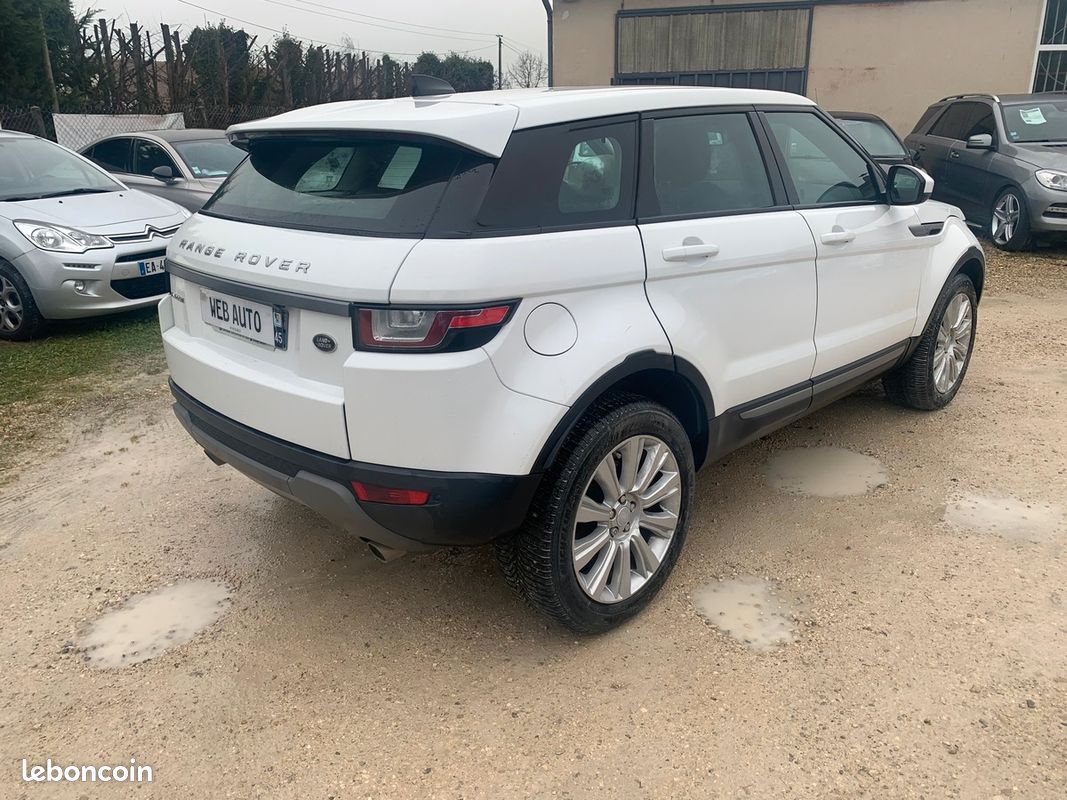 Land-Rover Range Rover Evoque PH2 TD4 150CV AN:2017 BVA BLANC VENDU 16490euros GARANTIE ET REVISER (image 3)