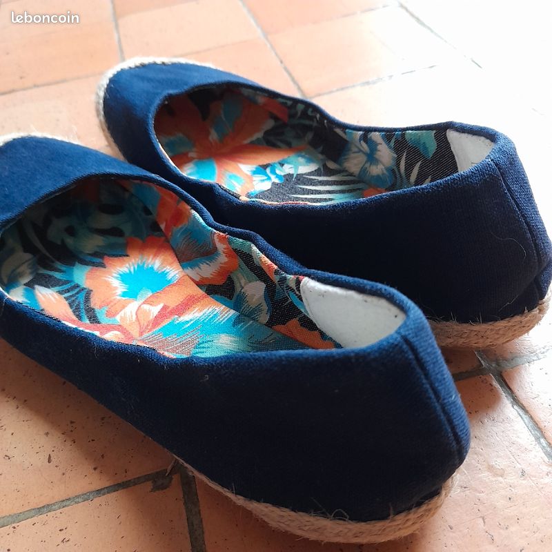 Espadrilles bleues marine 38 (image 2)