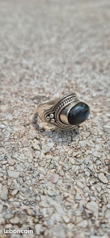 Bague en argent 925 Pierre naturelle (image 1)