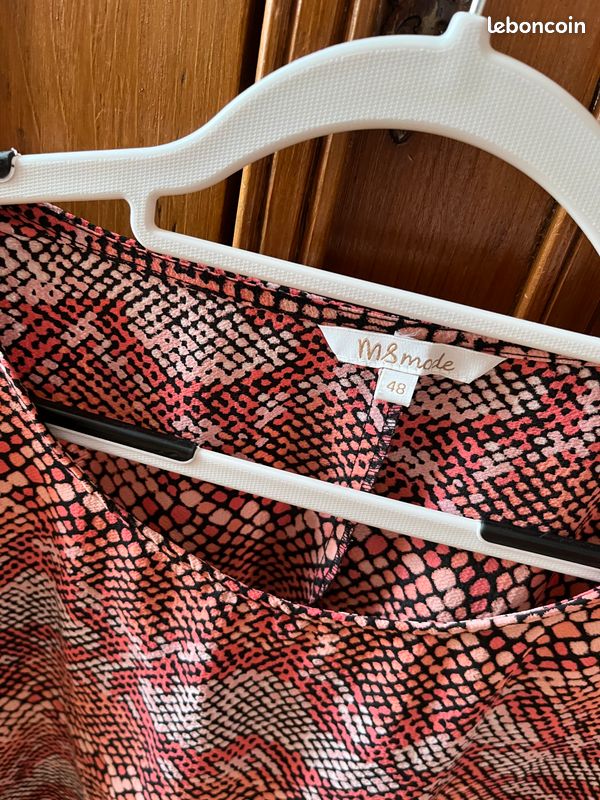 Très joli haut/chemise rose Msmode taille 48 (image 2)