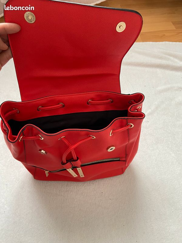 Sac a dos galerie Lafayette rouge orangé (image 6)