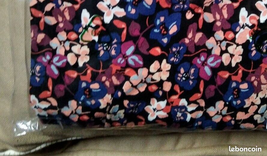 NEUVE BELLE ROBE MULTICOLORE A FLEURS ★★ LASCANA ★★ Modèle VIVANCE ★ T/ 46 (image 6)