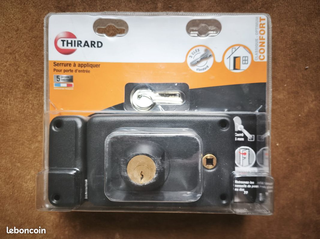 Serrure applique horizontale, 140 x88mm, THIRARD Neuf (image 1)