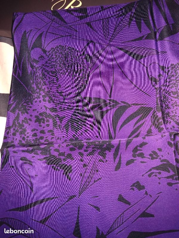 Foulard carré Revillon soie (image 4)