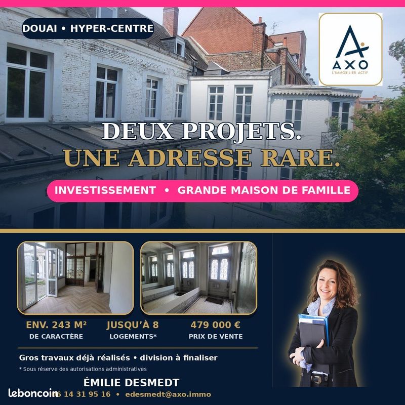 Immeuble 243 m² · à Douai · 243 m² · 479 000 €