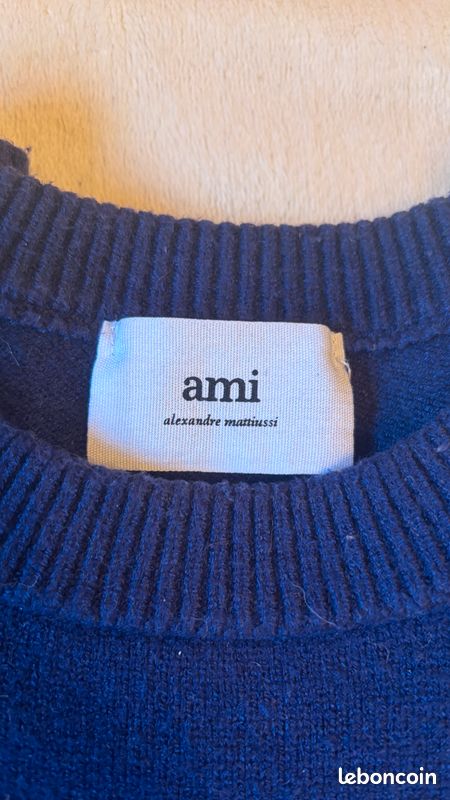 Pull ami paris bleu marine (image 2)