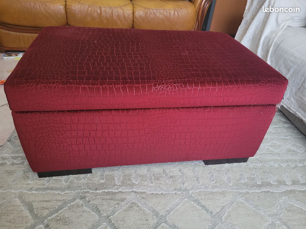 Coffre canapé et pouf (image 1)