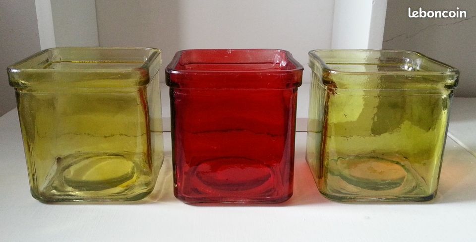 Pots/cache pot en verre (divers models) (image 2)