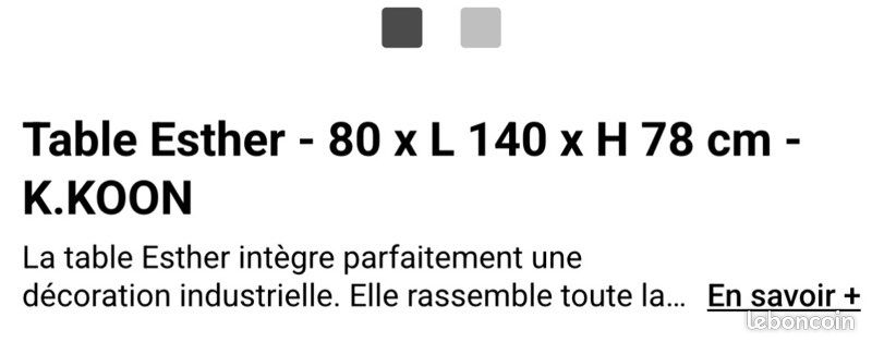 Table à manger (image 2)