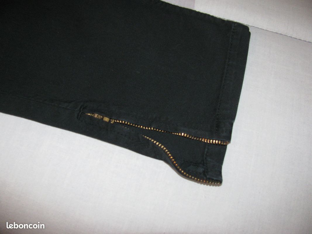 Pantalon Serré avec Fermeture Éclaire aux Chevilles (image 2)