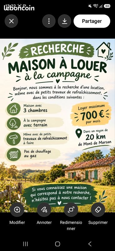 Maison 4 pièces 100 m² · à Saint-Pierre-du-Mont · 100 m² · 700 €/mois
