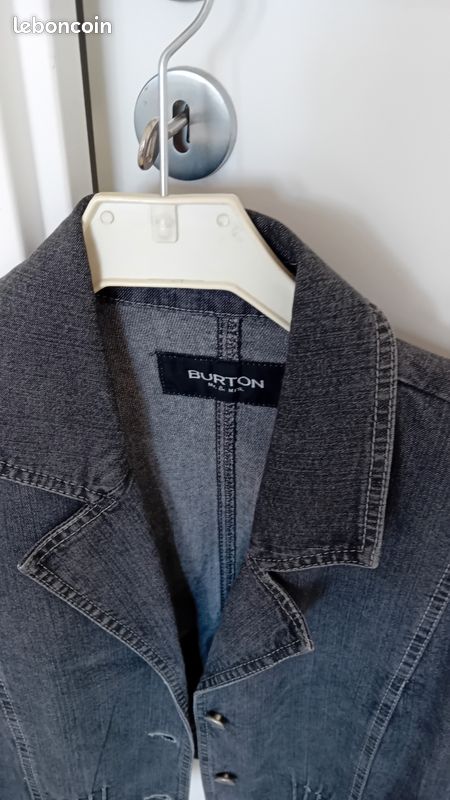 Veste en jean grise Burton (image 2)