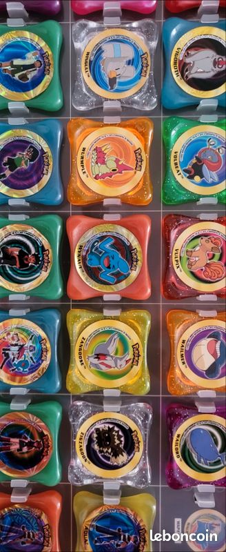 Lot De 36 Jetons Pokémon Waps Panini – Plastique, D'occasion, Pour Collection