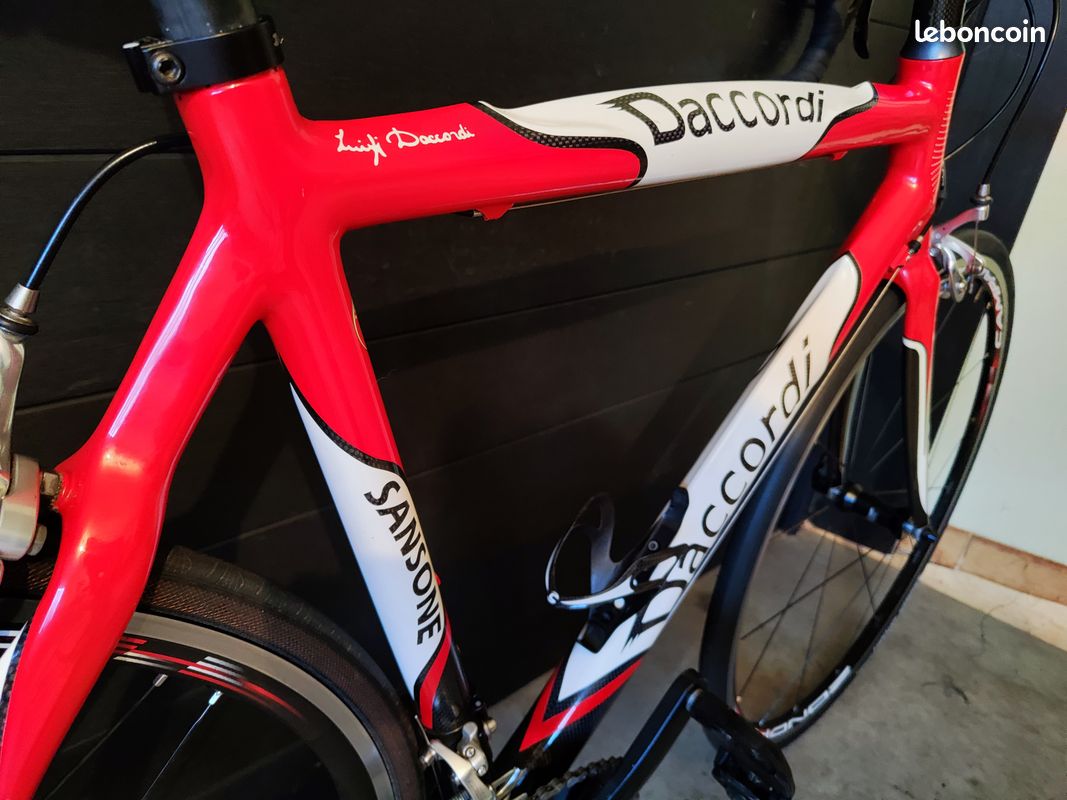 Cadre Velo Route Carbone Daccorddi Sansone - Taille 56 Cm, Fait En Italie - Occasion