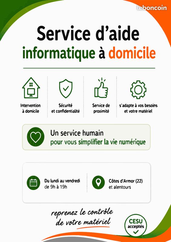 Aide et Depannage Informatique A domicile (image 1)
