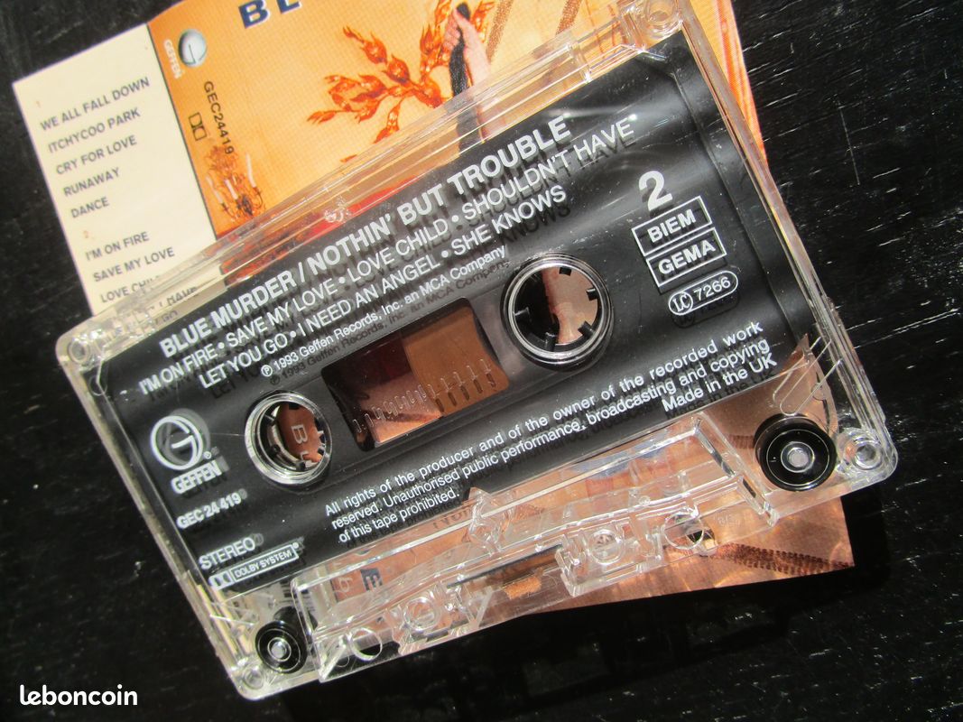 Blue Murder – Nothin' But Trouble / K7 Cassette 1993 Hard Rock Heavy Metal (image 2)