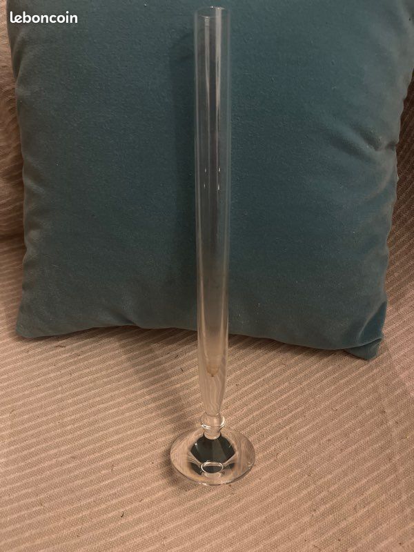 Grand vase soliflore tube baccarat (image 1)