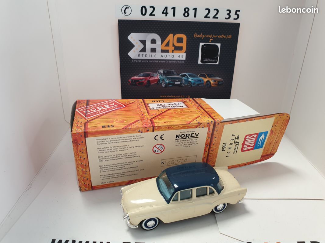 Miniature Voiture 1/43 SIMCA 9 Aronde 1954 - IXO Altaya - Neuf En Boîte