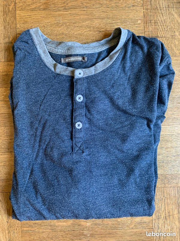 T-Shirt de pyjama manches longues Monoprix Vêtements