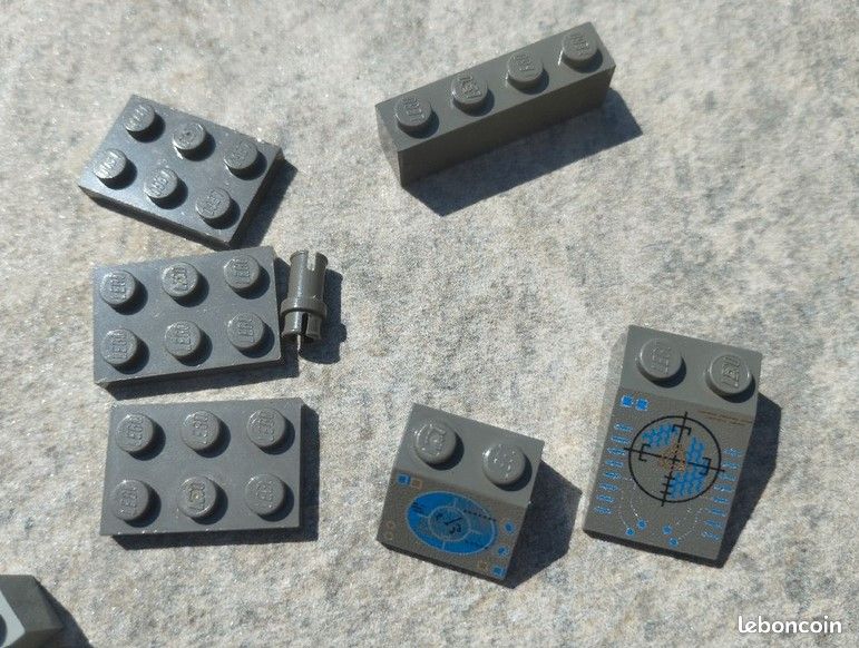 20 pièces lego vrac anciennes couleurs Gray, Dark gray et brown (image 4)