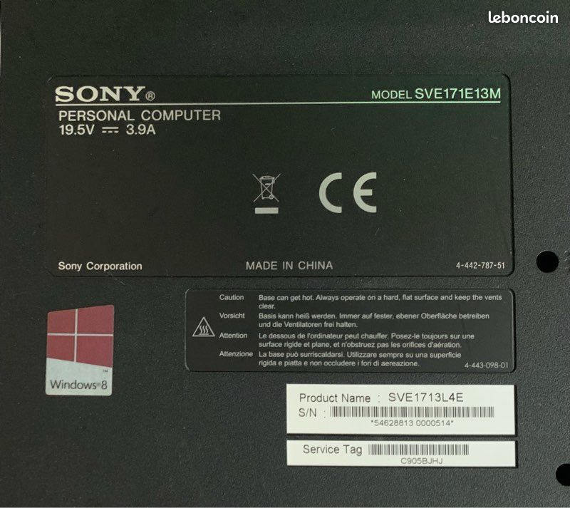 Pc Sony vaio 17" 8g ddr3 (image 5)
