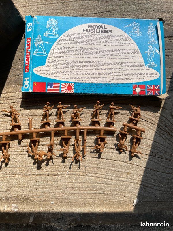 Lot Atlantic HO Seconde Guerre Mondiale : Boîtes De Maquettes En Plastique à Peindre