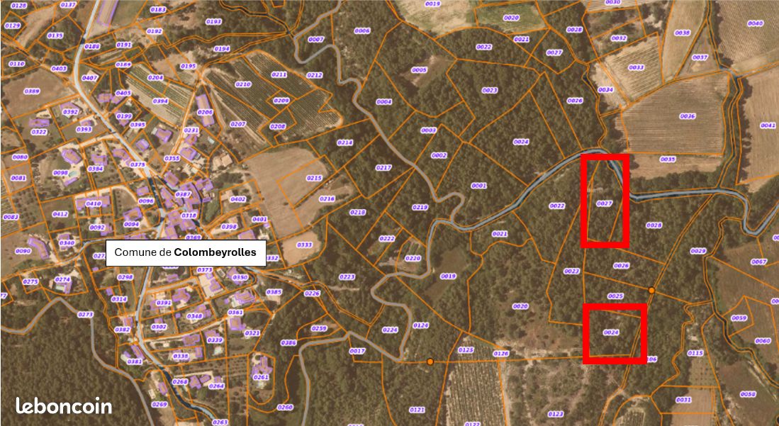 Vends 2 parcelles de bois 7400 m2 · à Quissac · 10 000 €