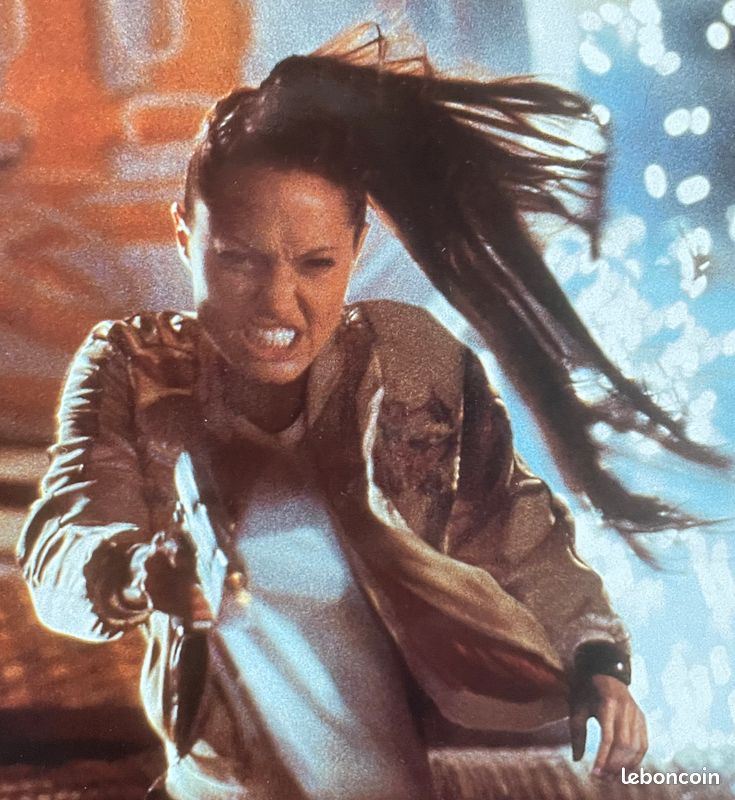 RARE 08 Photos d'exploitation cinéma vintage d'époque : TOMB RAIDER LE BERCEAU DE LA VIE Angelina Jolie Comme neuves (image 3)