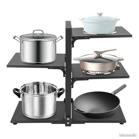 Orgneas Lot De 2 étagères De Rangement Extensibles Pour