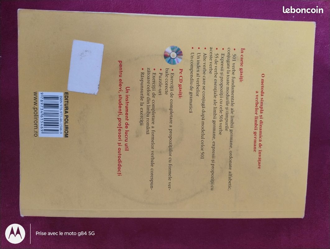 Livre+CD interactif 501 verbes allemand en Allemand et en Roumain (image 2)