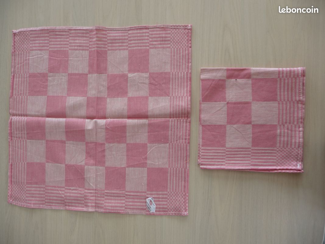 8 serviettes de table Damassées Neuves 100% coton 45 x 45 cm (image 5)
