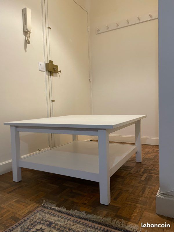 Table basse blanche IKEA (image 1)
