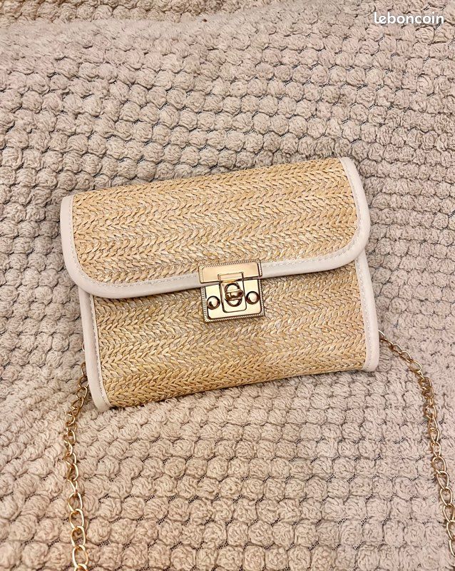 Sac a main bandoulière cuir vintage bleu marine Gena