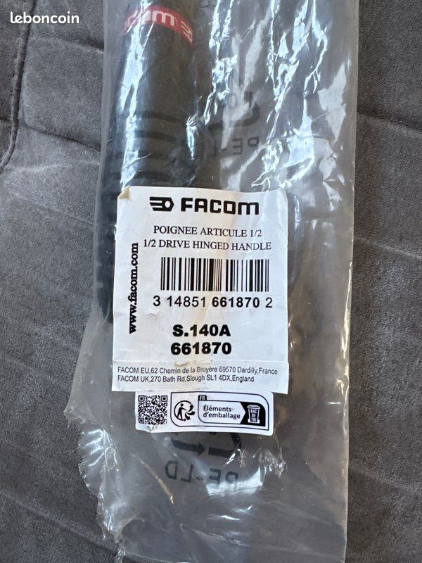 Poignée articulée FACOM S.140A en 1/2” (image 2)