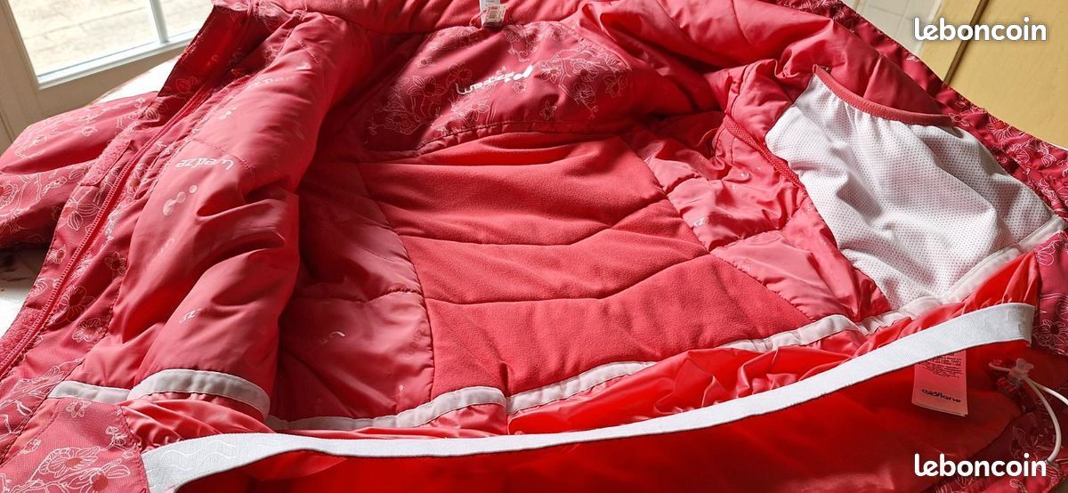 Veste ski femme excellent état rose Decathlon tient bien chaud taille S (image 2)