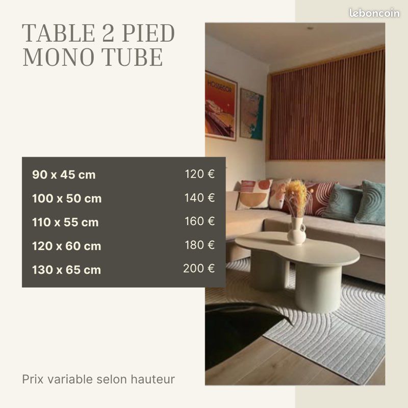 Table basse organic sur mesure (image 9)