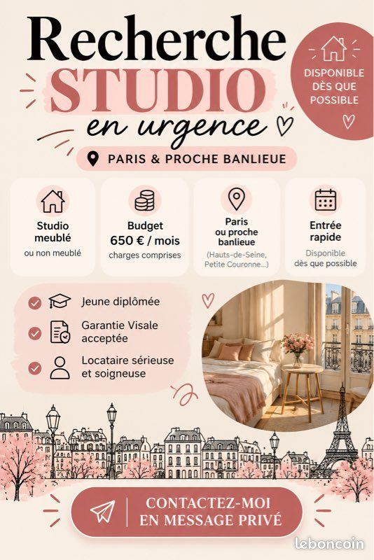 Appartement 1 pièce 18 m² · à Issy-les-Moulineaux · 18 m² · 650 €/mois