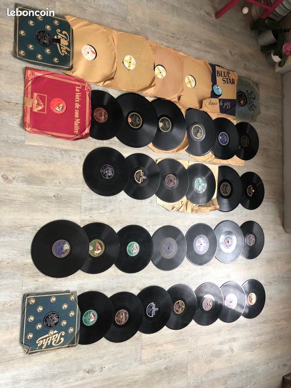 Lot de 35 disques 78 tours (image 1)