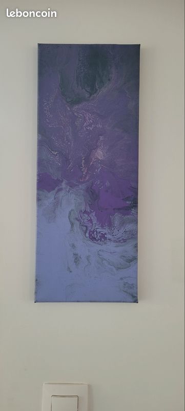 Tableau peinture acrylique pouring (image 1)