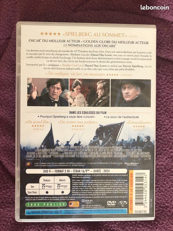DVD - Lincoln de Steven Spilberg (image 2)