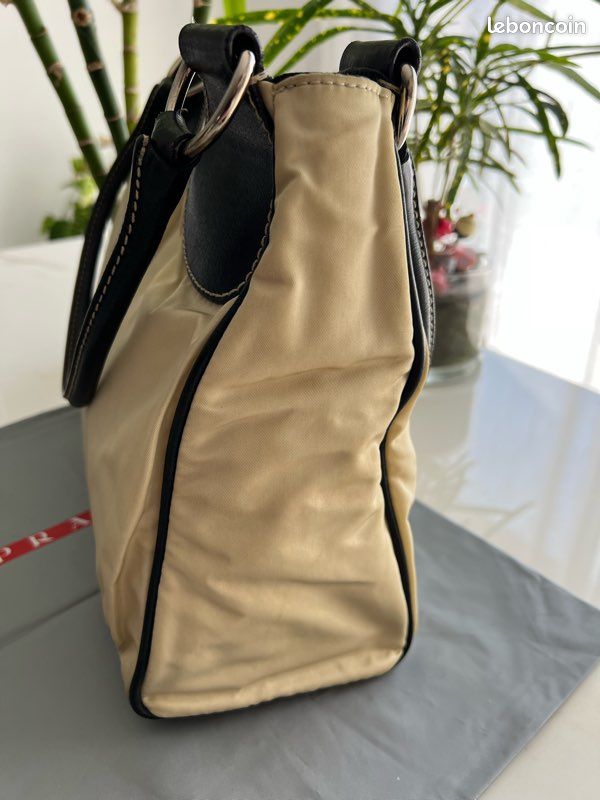 Sac « Prada Cleo », ivoire et noir (image 20)